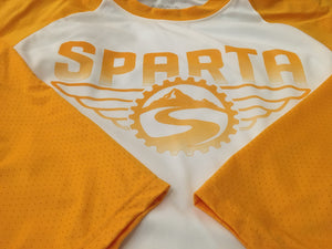 New White/Gold Sparta Baseball Jersey!